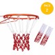 Pack 2 Redes Basquetbol Repuesto 12 Bucles Malla Basketball