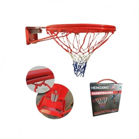 Aro Basquetbol Resorte Clavados 45cm Red Pernos Basketball