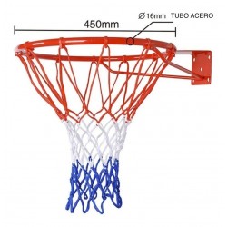 Aro De Básquetbol Basketball con Balón N5 Bombin Pernos Red