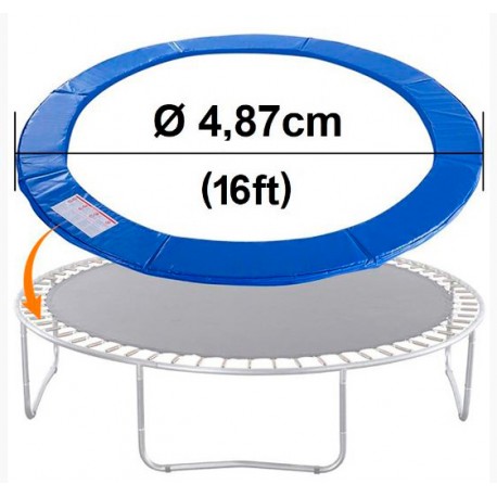 Repuesto Cubre Resortes 4,87m 16ft Cama Elástica Azul PVC