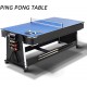 Mesa de Juegos Giratoria 4 en 1 Billar Air Hockey Ping Pong