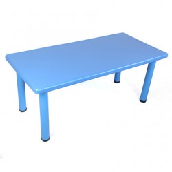 Mesa rectangular azul