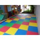 Tatami piso goma eva 2,5 cm espesor grosor 100x100 metro cuadrado m2 rojo azul colores