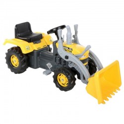 Tractor Cargador a Pedales Con Pala Amarillo
