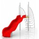 Tobogan  Rojo con Escalera Curva