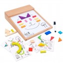 Tablero Dibujar Puzzle Magnetico Montessori Caja Niños Xk-44
