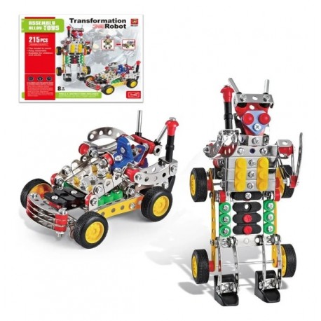 Kit Lego Mecano Construcción 4 Formas En 1 Metal 161 Pcs 