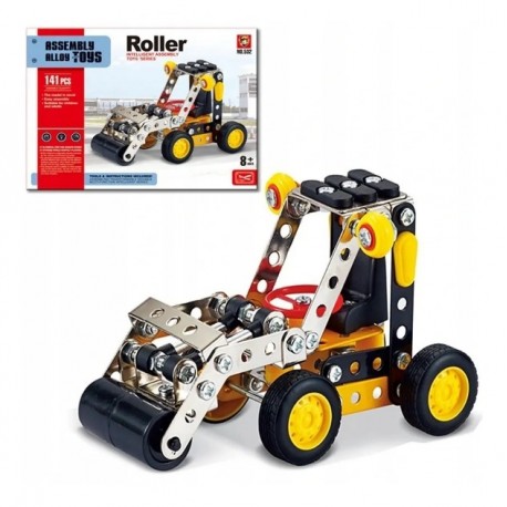 Kit Lego Mecano Vehiculo Aplanador Construcción Metal 141pcs
