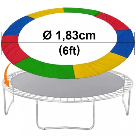 Repuesto Cubre Resortes 1,83m 6ft Cama Elástica Multicolor PVC