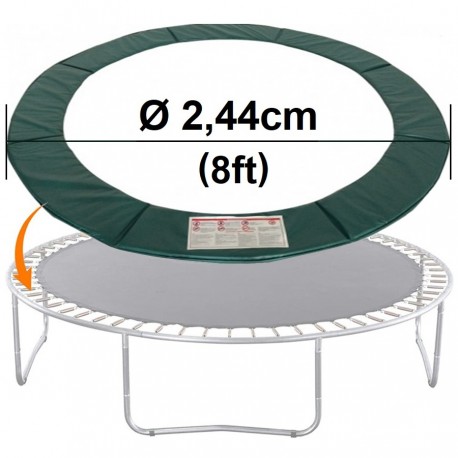 Repuesto protector Cubre Resortes Verde PVC 2,44m 8ftCama Elástica compatible Talbot Chileinflable Renner
