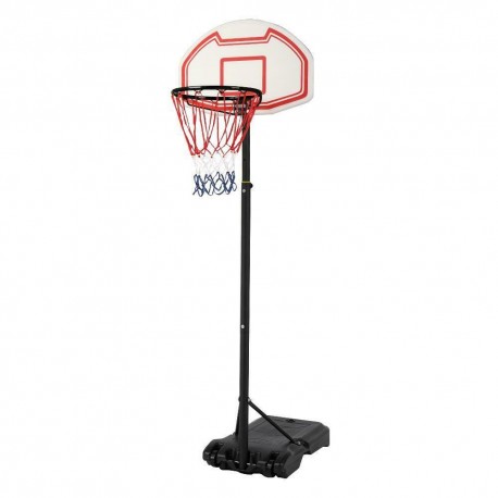 Pedestal Aro de basquetbol basketball con altura ajustable Blanco