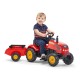 Tractor de Pedales Rojo Farmer niña falk contruccion