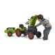 Tractor de Pedales Claas Arion con Remolque Farmer Verde