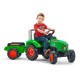 Tractor de Pedales Supercharger con Remolque Farmer Verde